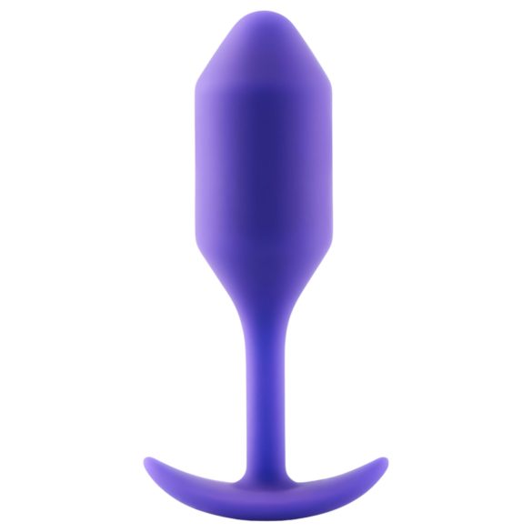 b-vibe - analplug med dobbelt kugle - 114g - lilla