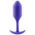 b-vibe - analplug med dobbelt kugle - 114g - lilla