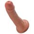 King Cock - dildo - realistisk - brun 15 cm