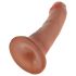 King Cock - dildo - realistisk - brun 15 cm