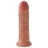 King Cock - dildo 20 cm - mørk naturfarvet