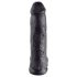 King Cock 12" stor dildo med kugler (30 cm) - sort