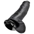 King Cock - realistisk dildo med testikler - 30 cm - sort