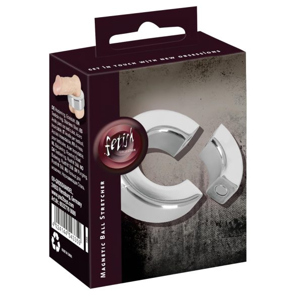 Sextreme - magnetisk testikelring og strækker - 341g stål