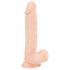 Nature Skin - realistisk dildo med sugekop - natur mellem