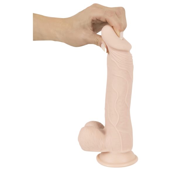 Nature Skin - realistisk dildo med sugekop - natur mellem