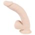 Nature Skin - realistisk dildo med sugekop - natur mellem