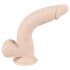 Nature Skin - realistisk dildo med sugekop - natur mellem