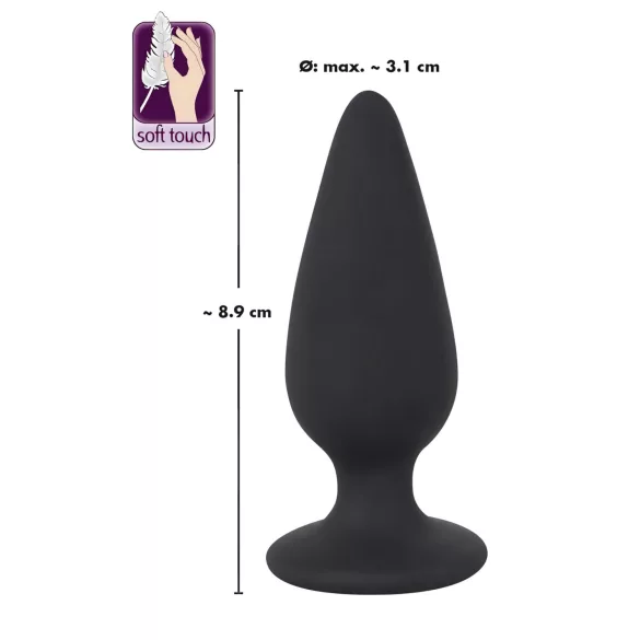 Black Velvets Heavy - anal plug 75 g (sort)