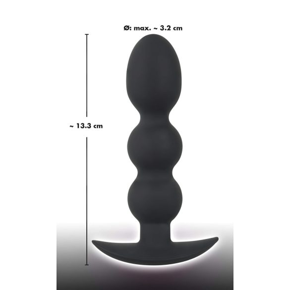 Black Velvet Heavy - 145g kugle anal plug (sort)