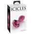 Icicles No. 79 - analplug i glas - konisk - pink