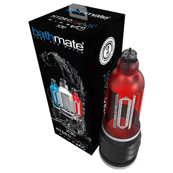Bathmate Hydromax 7 Wide - Hydropumpe (rød)
