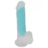 You2Toys - dildo med sugekop - selvlysende - blå