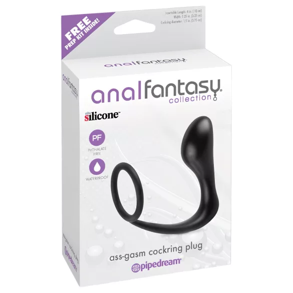 Pipedream - Anal Fantasy Ass-Gasm - analplug med penisring (sort)