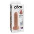 King Cock - dildo - realistisk - 15 cm - naturfarvet
