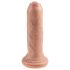 King Cock - dildo - realistisk - 15 cm - naturfarvet