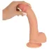 realistixxx - realistisk dildo med sugekop (22 cm, naturfarvet)