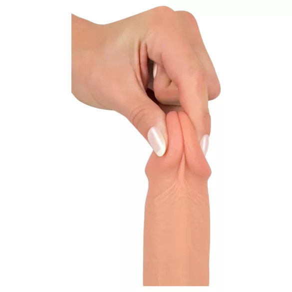 realistixxx - realistisk dildo med sugekop (22 cm, naturfarvet)