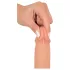 realistixxx - realistisk dildo med sugekop (22 cm, naturfarvet)