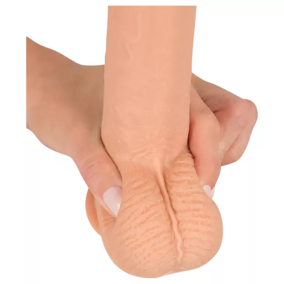 realistixxx - realistisk dildo med sugekop (22 cm, naturfarvet)