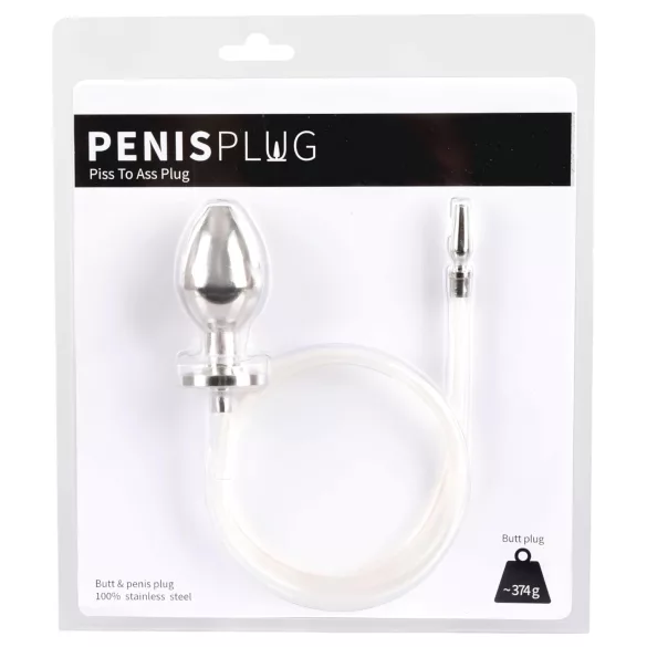 You2Toys - Piss to Ass Plug - hul anal plug med urinrørsudvider