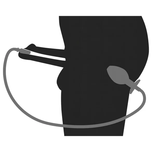 You2Toys - Piss to Ass Plug - hul anal plug med urinrørsudvider