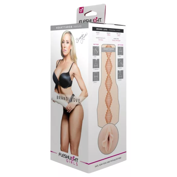 Fleshlight - masturbator - realistisk vagina - Brandi Love Heartthrobe