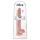 King Cock - dildo med testikler - stor 35cm - natur