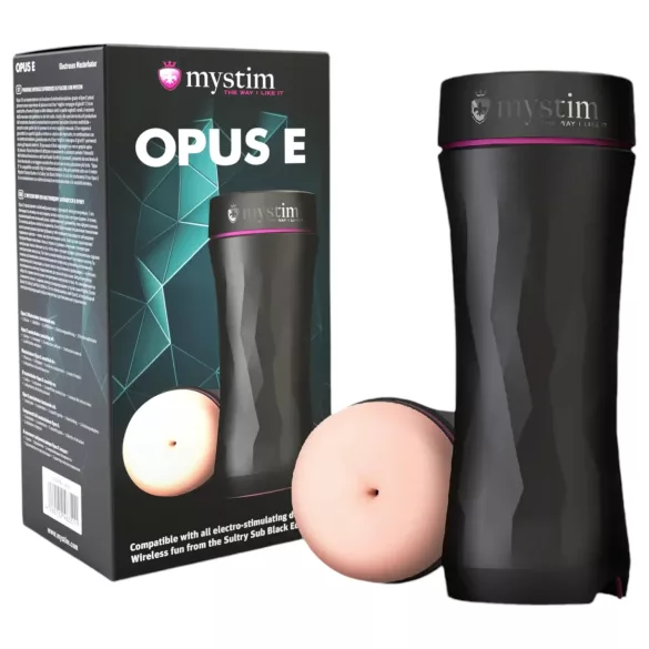 mystim Opus E Anus - elektro onani-anus (natur-sort)