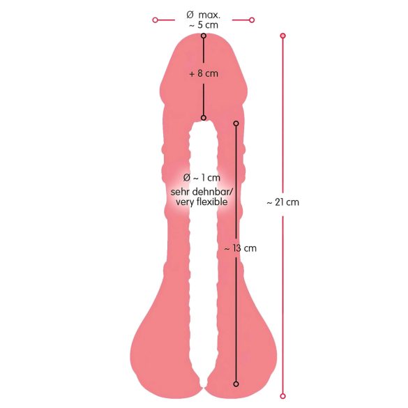 Nature Skin - 2i1 kunstnumse og penishylster - natur