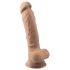 Silexd 7 - dildo med sugekop - realistisk - 17,5cm - naturfarve