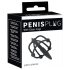 Penisplug - penisbur med dilator - silikone - sort