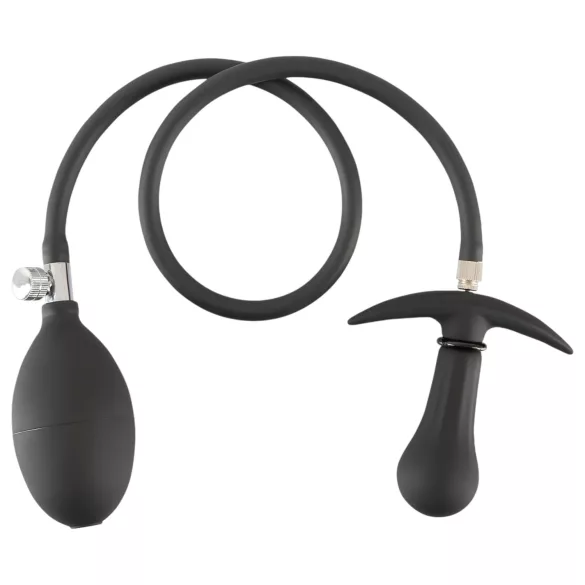 You2Toys - oppustelig analplug med kugler - sort
