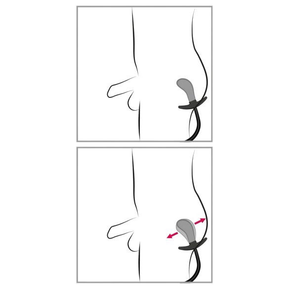 You2Toys - oppustelig analplug med kugler - sort