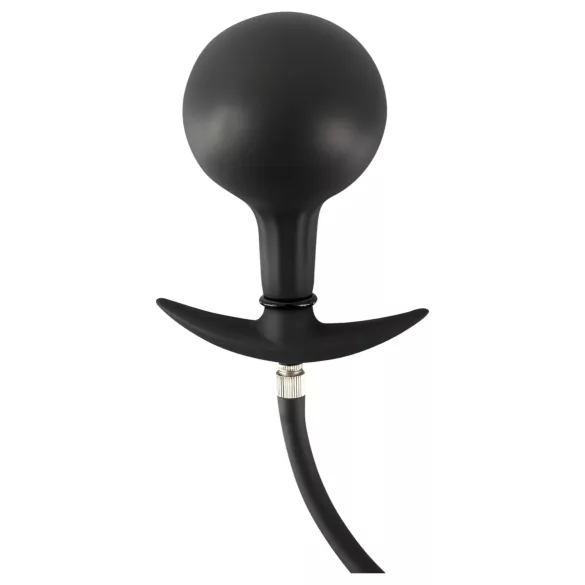 You2Toys - oppustelig analplug med kugler - sort