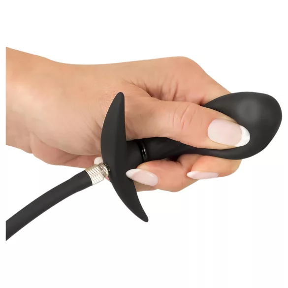 You2Toys - oppustelig analplug med kugler - sort