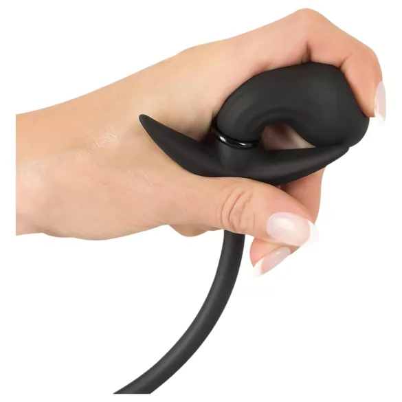 You2Toys - oppustelig analplug med kugler - sort