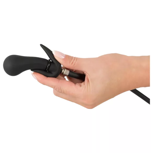You2Toys - oppustelig analplug med kugler - sort