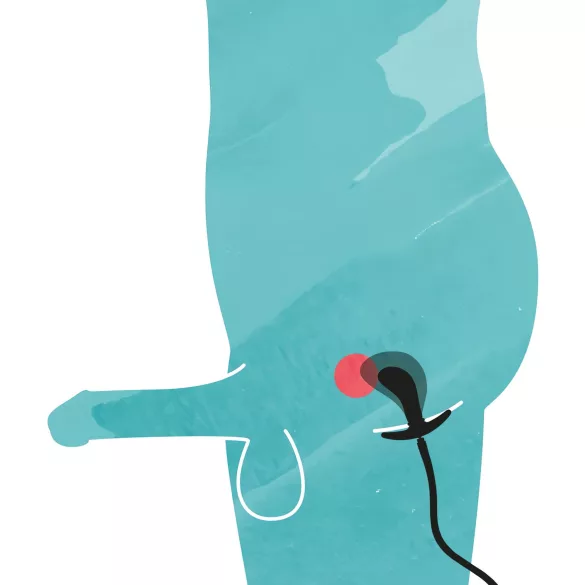 You2Toys - oppustelig analplug - sort