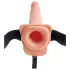 Pipedream Fetish Strap-On 9 - påspænding, hul sprøjtende dildo (naturfarvet)