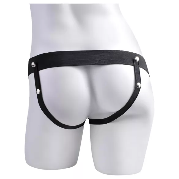 Pipedream Fetish Strap-On 9 - påspænding, hul sprøjtende dildo (naturfarvet)