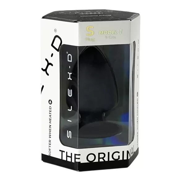 Silexd S - formbar analdildo - 9 cm (sort)