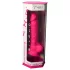 Silexd 7 - dildo med sugekop og kugler - 17,5 cm (pink)