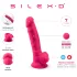 Silexd 7 - dildo med sugekop og kugler - 17,5 cm (pink)