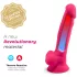 Silexd 7 - dildo med sugekop og kugler - 17,5 cm (pink)