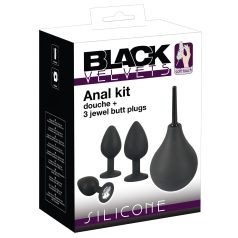 Black Velvets - analprop sæt - 4 dele - sort