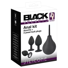 Black Velvets - anal plug-sæt (4-delt, sort)