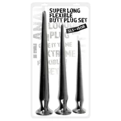 You2Toys - ekstra lang analplug-sæt (3-delt, sort)