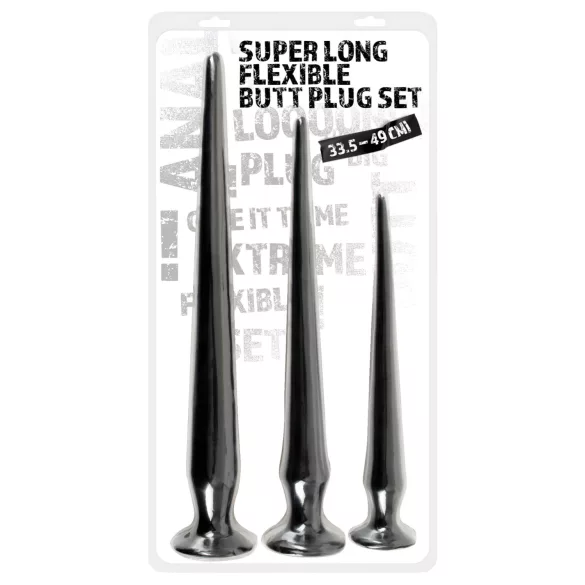 You2Toys - analprop sæt - ekstra lang - sort (3 dele)