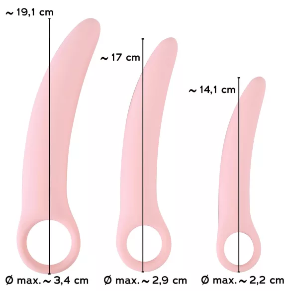 Smile Vaginal Trainers - Sæt med vaginale trænere i 3 størrelser (bækkenbundstræner)